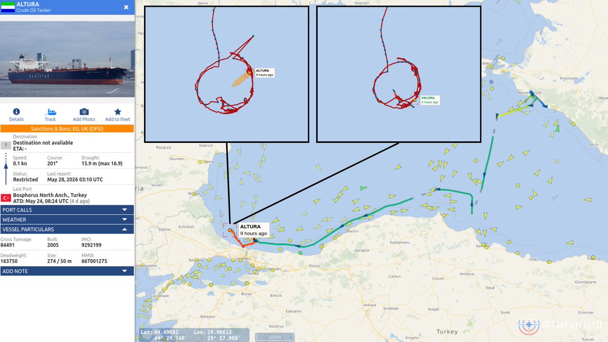 Two Shadow Fleet Tankers Struck by Drones in Black Sea