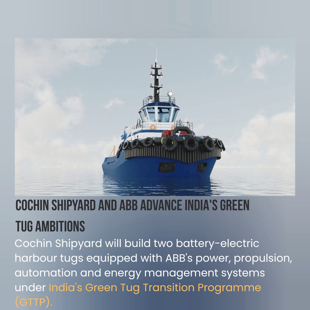 Cochin Shipyard Builds Battery-Electric Tugs for JNPA