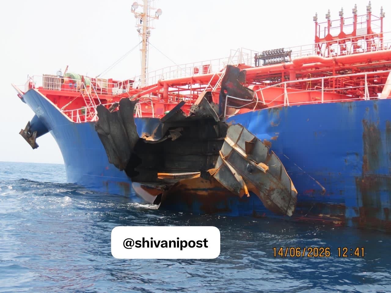 Bochem Marengo Tanker Damaged in Strait of Hormuz Attack