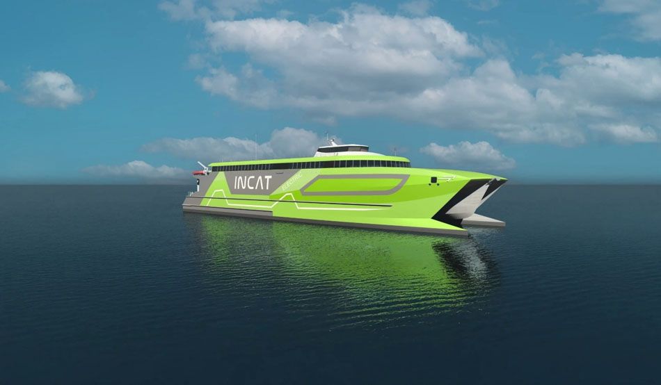Incat Tasmania Launches 78m Hybrid Ferry with Echandia Core
