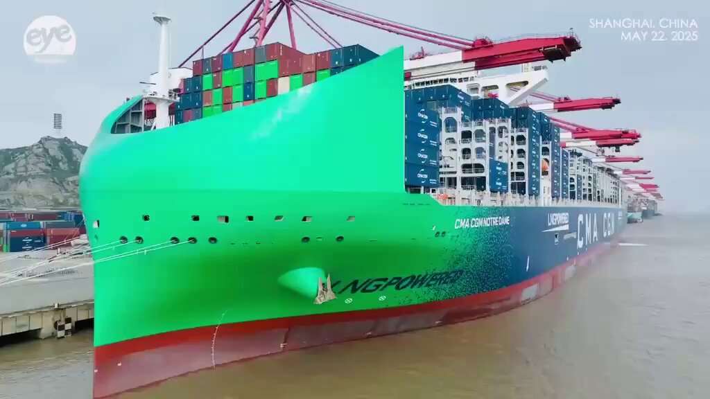 CMA CGM Notre Dame Starts Maiden Voyage from Shanghai