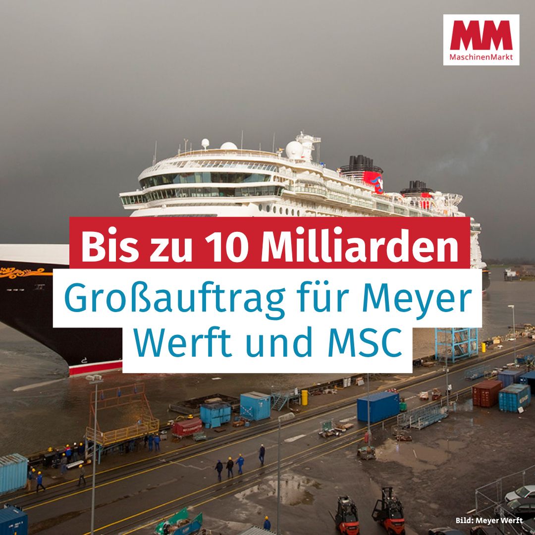 MSC Cruises Nears Deal for Up to Six Ships with MEYER WERFT