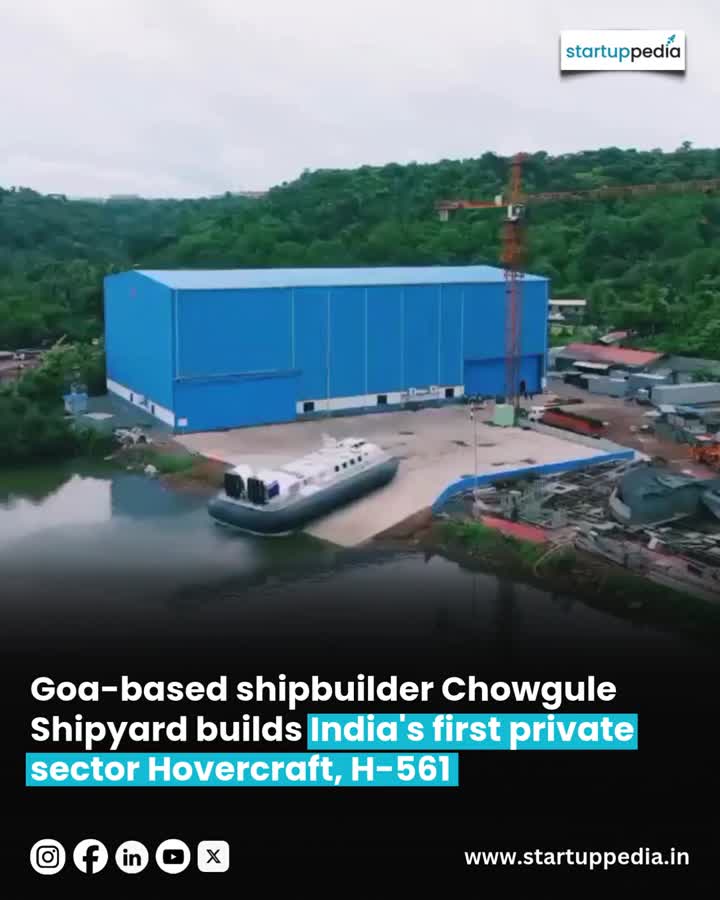 Chowgule Shipyard Launches India's First Private-Sector Hovercraft