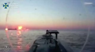 Drone Boat Attack Targets Russian-Flagged Tanker BLUE