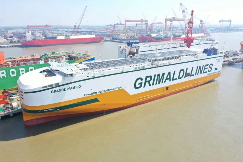 Grimaldi Takes Delivery of Ammonia-Ready Car Carrier Grande Pacifico