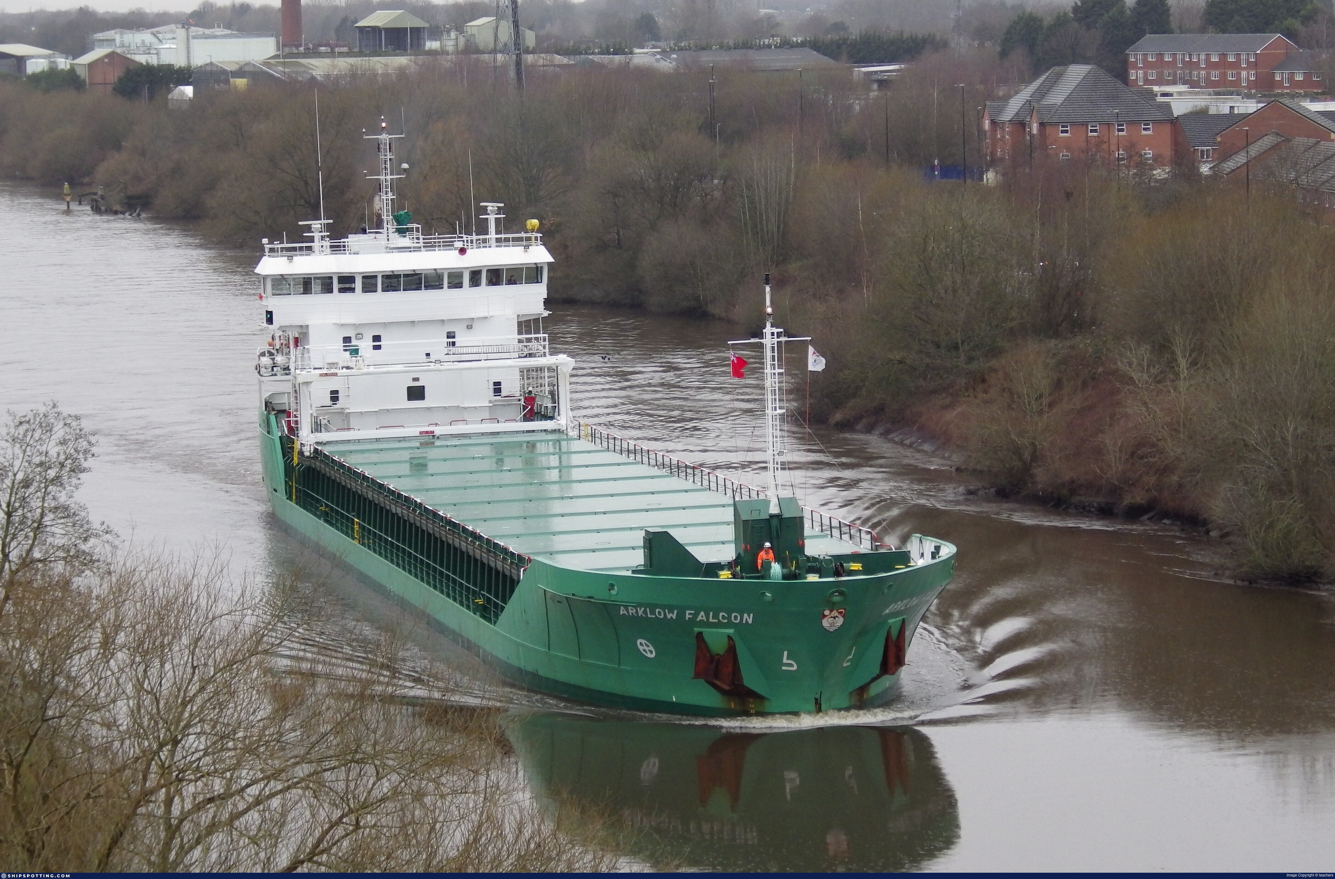 Cargo Ship Arklow Falcon Runs Aground Near Terneuzen