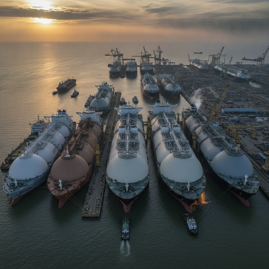 China Overtakes South Korea in LNG Carrier Orders
