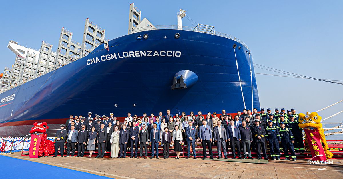 CMA CGM Names New Methanol Dual-Fuel Ship Lorenzaccio