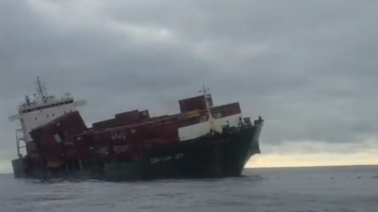 Zim-Chartered Containership Sinks After Black Sea Drone Attack