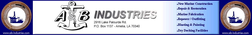 A&B INDUSTRIES OF MORGAN CITY logo